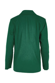 Product shot of the The Classic Every Wear Blazer – Emerald in colour Emerald, from the back
