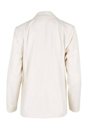 Product shot of the The Classic Every Wear Blazer – Ivorymarle in colour Ivorymarle, from the back