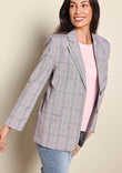 The Summer Check Blazer – Greypink