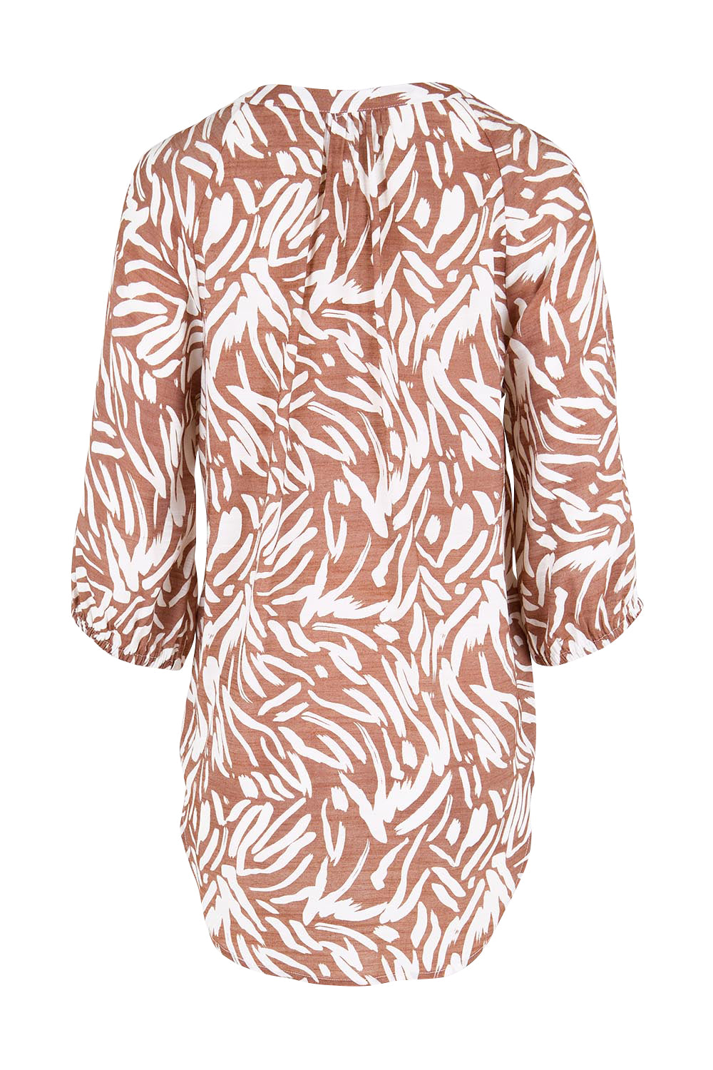 Product shot of the The Every Wear Shirt  - Rustivory in colour Rustivory, from the back