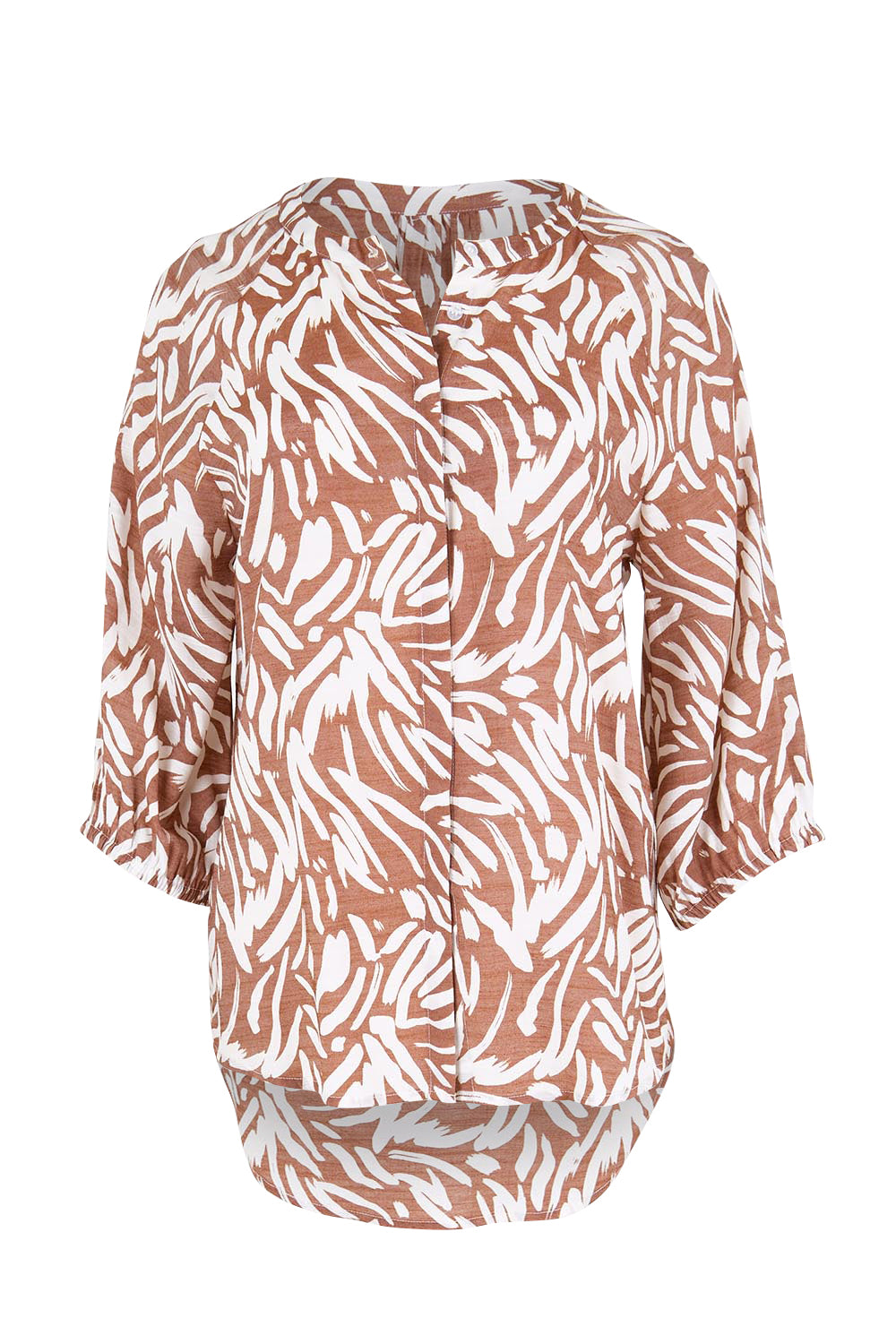 Product shot of the The Every Wear Shirt  - Rustivory in colour Rustivory, from the front