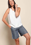 The Luxe Lyocell Pull On Shorts – Indigo