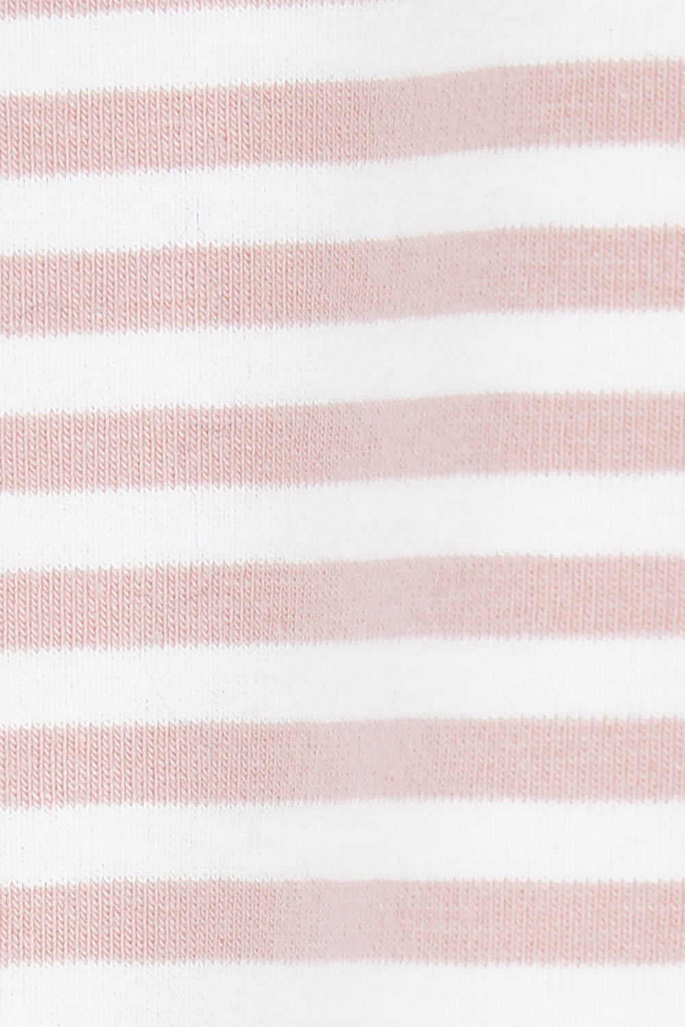 Product shot of The Striped Half Sleeve Tee in colour Blushwhite (White), detail