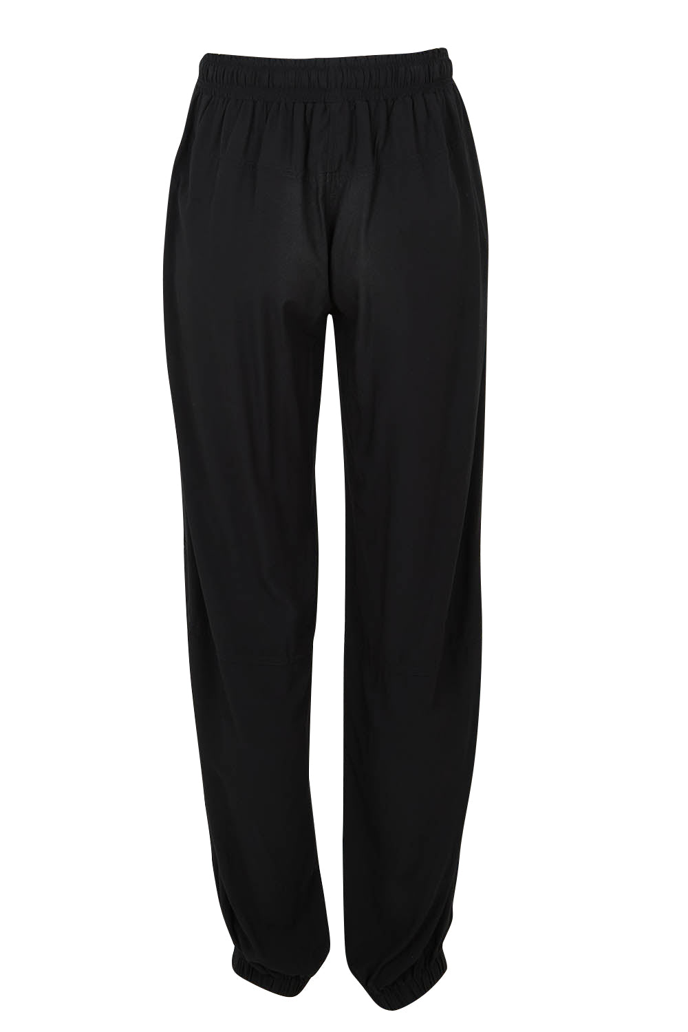 Product shot of The Soft Utility Pant in colour Black (Black), from the back