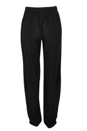 Product shot of The Soft Utility Pant in colour Black (Black), from the back