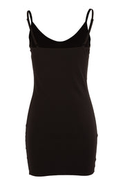 Product shot of The Essential Shapewear Slip in colour Black (Black), from the back