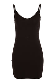 Product shot of The Essential Shapewear Slip in colour Black (Black), from the front