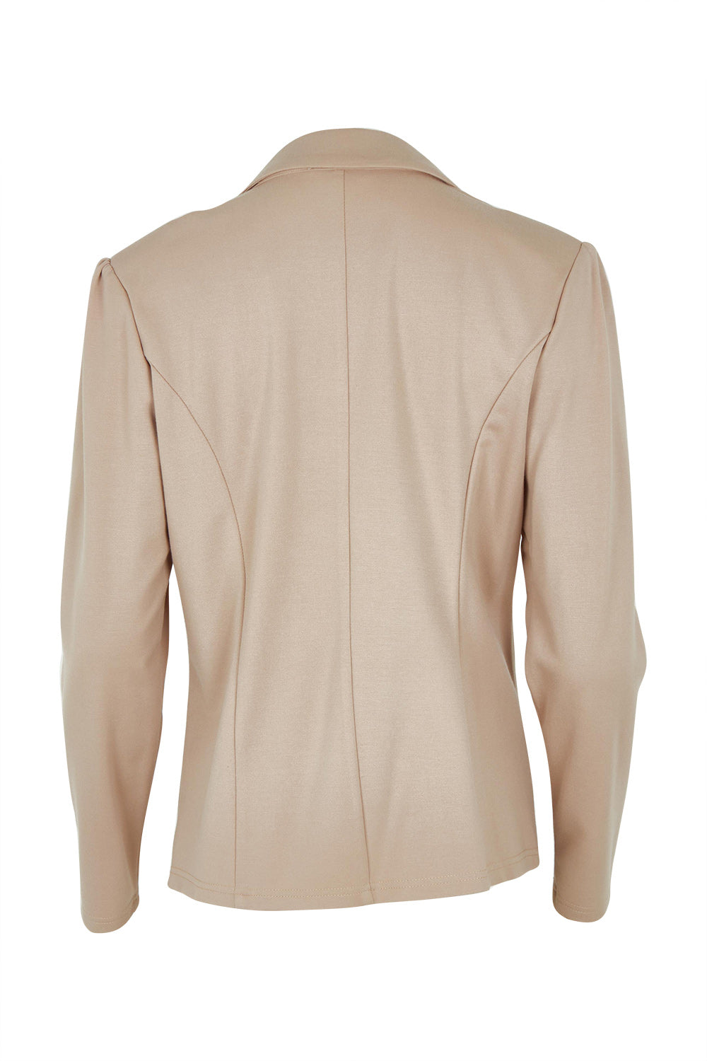 Product shot of The Ponte Blazer in colour Nougat, from the back