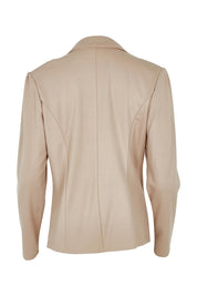 Product shot of The Ponte Blazer in colour Nougat, from the back