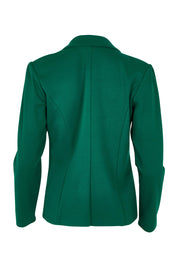 Product shot of The Ponte Blazer in colour Pinegreen (Green), from the back