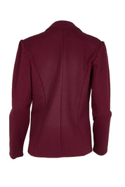 Product shot of the The Ponte Blazer – Wine in colour Wine, from the back