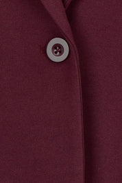 Product shot of the The Ponte Blazer – Wine in colour Wine, showing detail