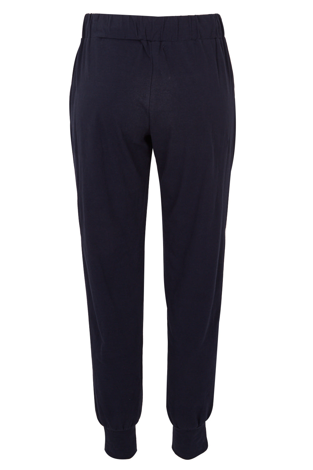 Product shot of The Basic Keeper Pant in colour Navy (Blue), from the back