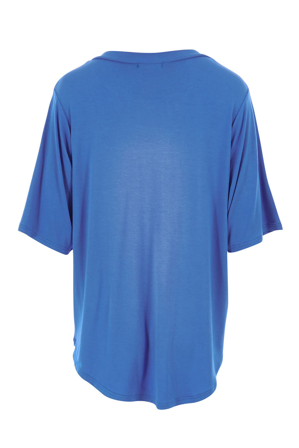 Product shot of The Stella Tee in colour Marine (Black), from the back