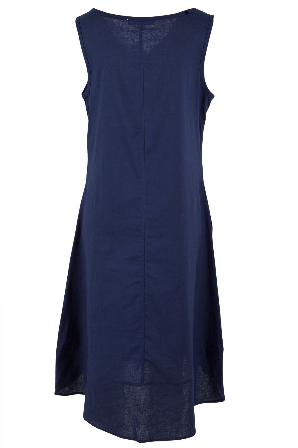 Preloved The Sleeveless Linen Dress - Navy