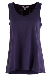 Product shot of The Pintuck Back Tank in colour InsigBlue (Blue), from the front