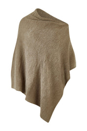 Product shot of The Perfect Poncho in colour Natural, from the front