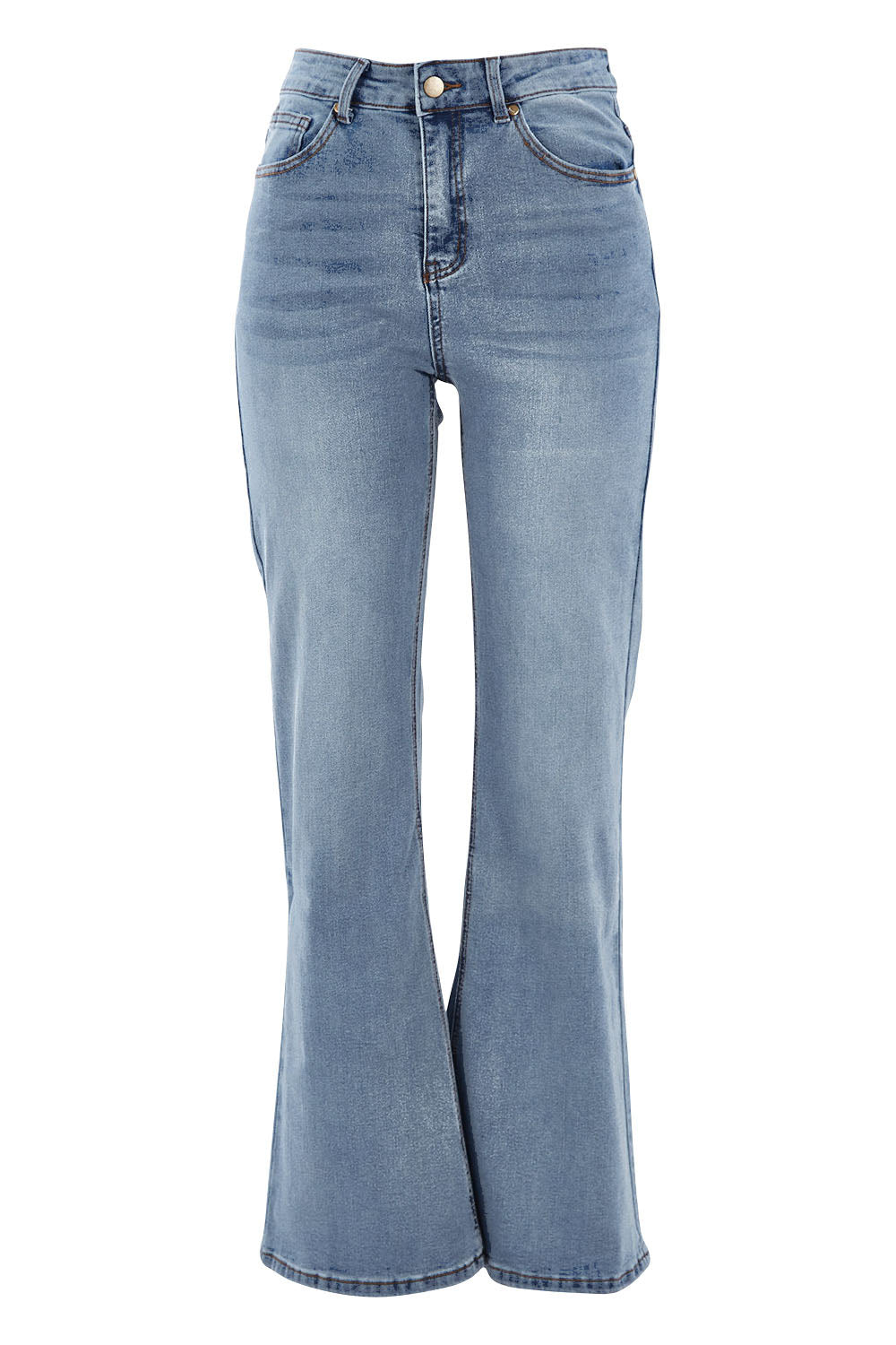 Product shot of The Bootcut Jean in colour Lightdenim (Blue), from the front