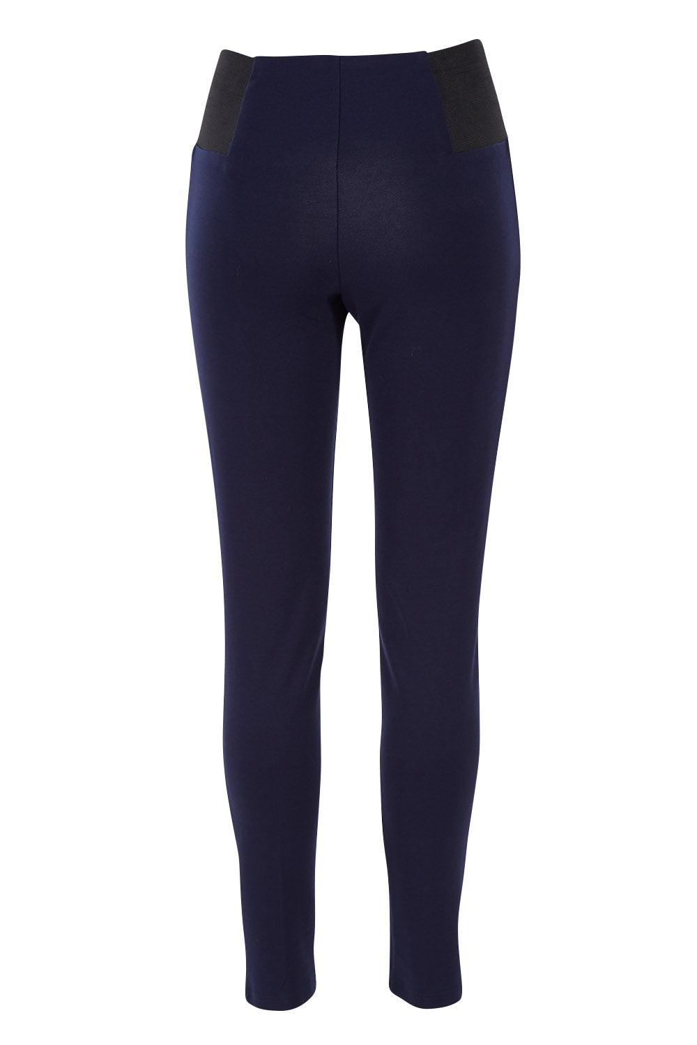 Product shot of The Ponte Pant in colour Navy (Blue), from the back