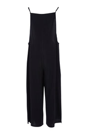 Product shot of The Easy Day Jumpsuit in colour Black (Black), from the front