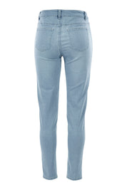 Product shot of The Mid Rise Skinny Jean in colour Lightdenim (Blue), from the back