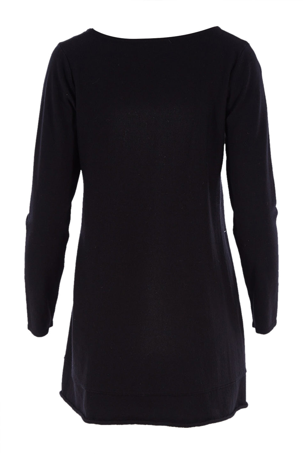 Product shot of The Swing Knit in colour Black (Black), from the back