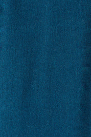 Product shot of The Swing Knit in colour Petrol (Blue), detail