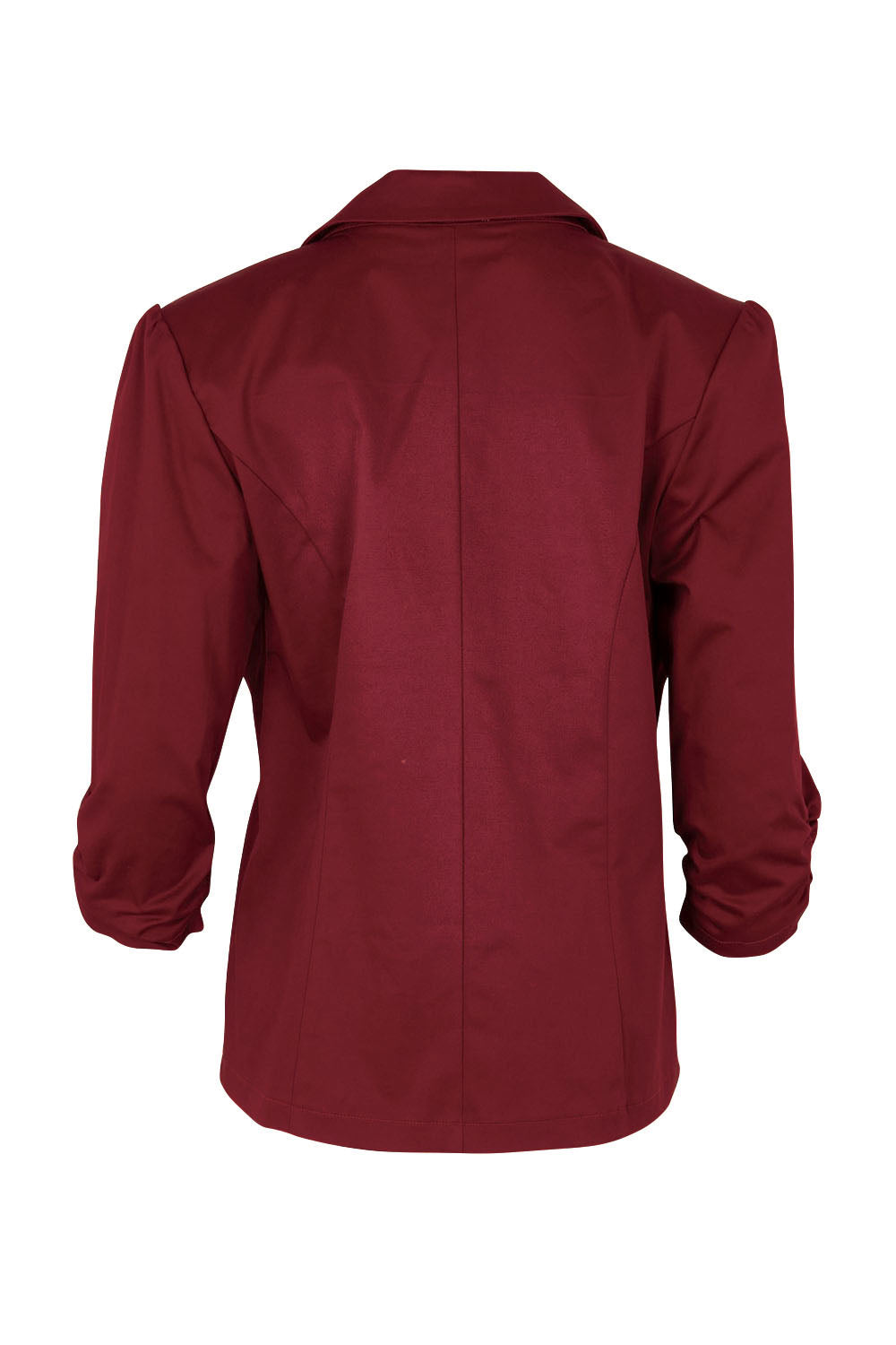 Product shot of The Everyday Blazer in colour Chillired (Red), from the back