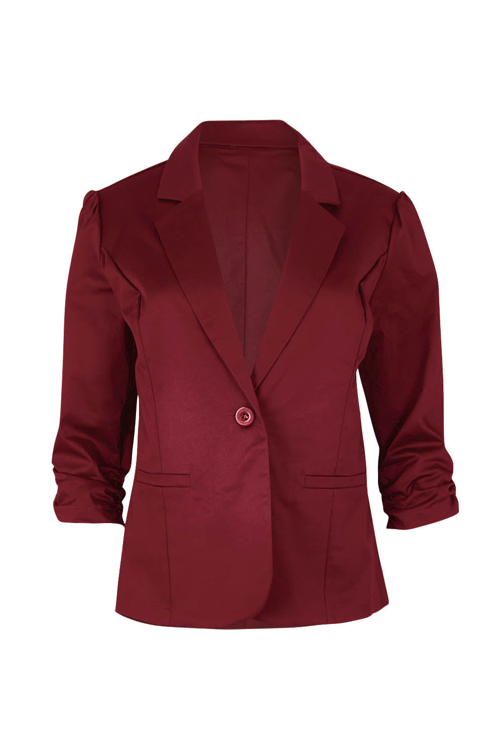 Product shot of The Everyday Blazer in colour Chillired (Red), from the front