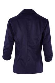 Product shot of The Everyday Blazer in colour DarkNavy (Blue), from the back