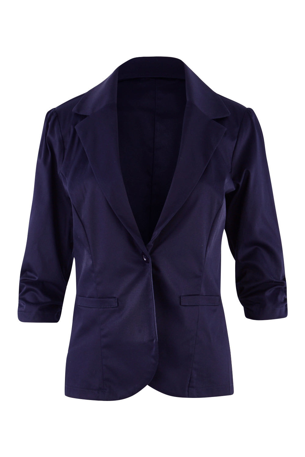 Product shot of The Everyday Blazer in colour DarkNavy (Blue), from the front