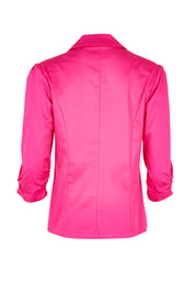 Product shot of The Everyday Blazer in colour Fuschia (Pink), from the back
