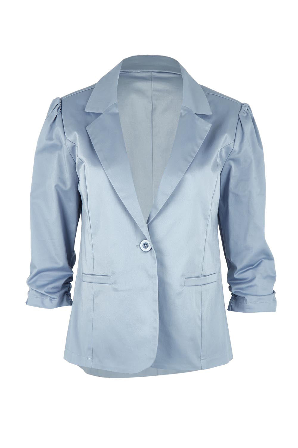 Product shot of The Everyday Blazer in colour Softblue (Blue), from the front