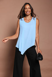 Preloved The Asymmetrical Tank Top - Sky