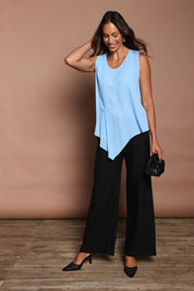 Preloved The Asymmetrical Tank Top - Sky