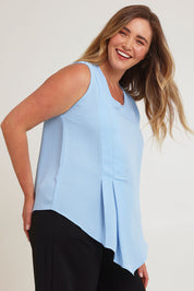 Preloved The Asymmetrical Tank Top - Sky