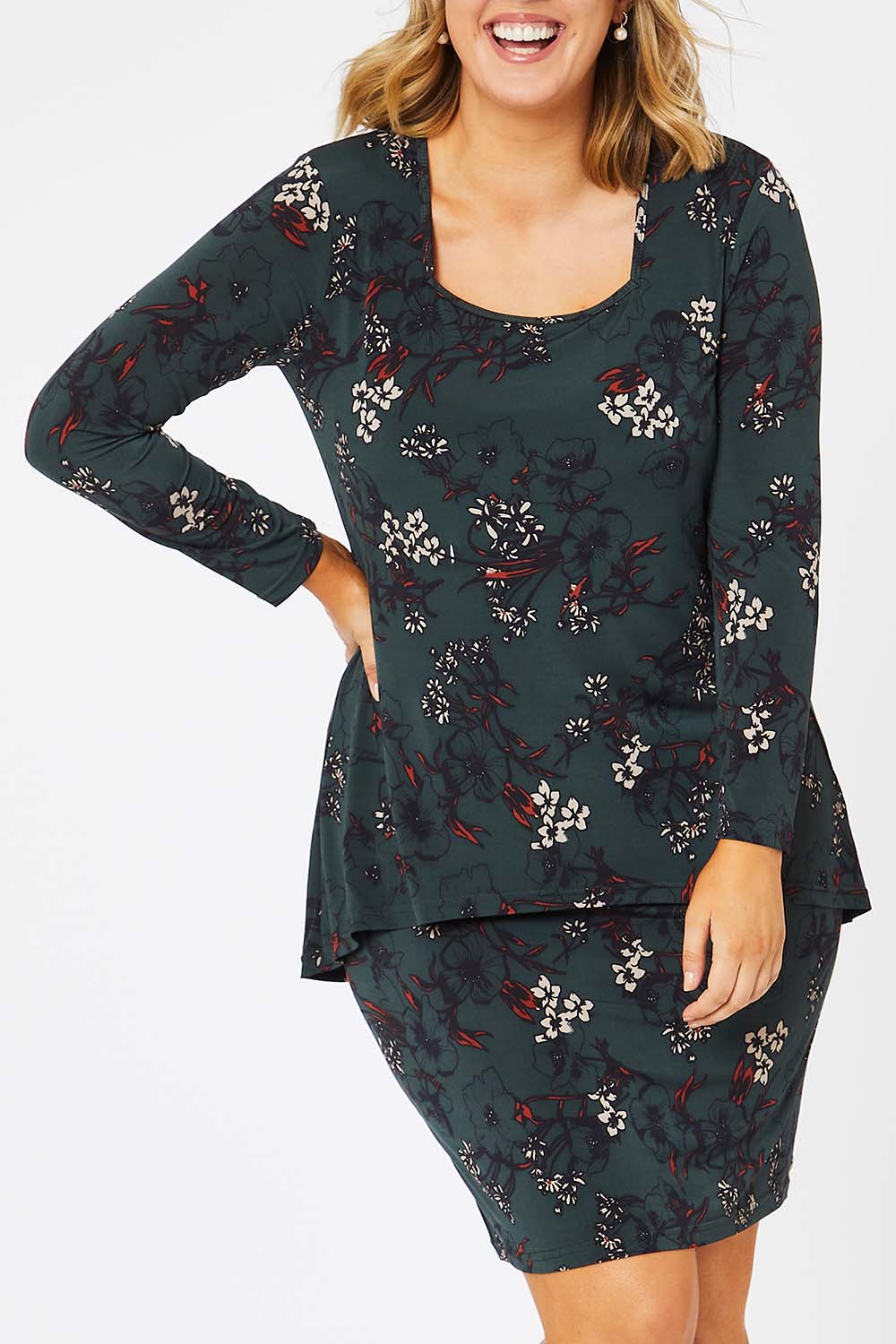 Preloved The Printed Long Rita Dress - Fleur