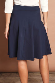 The Ponte Flip Skirt - Deepnavy