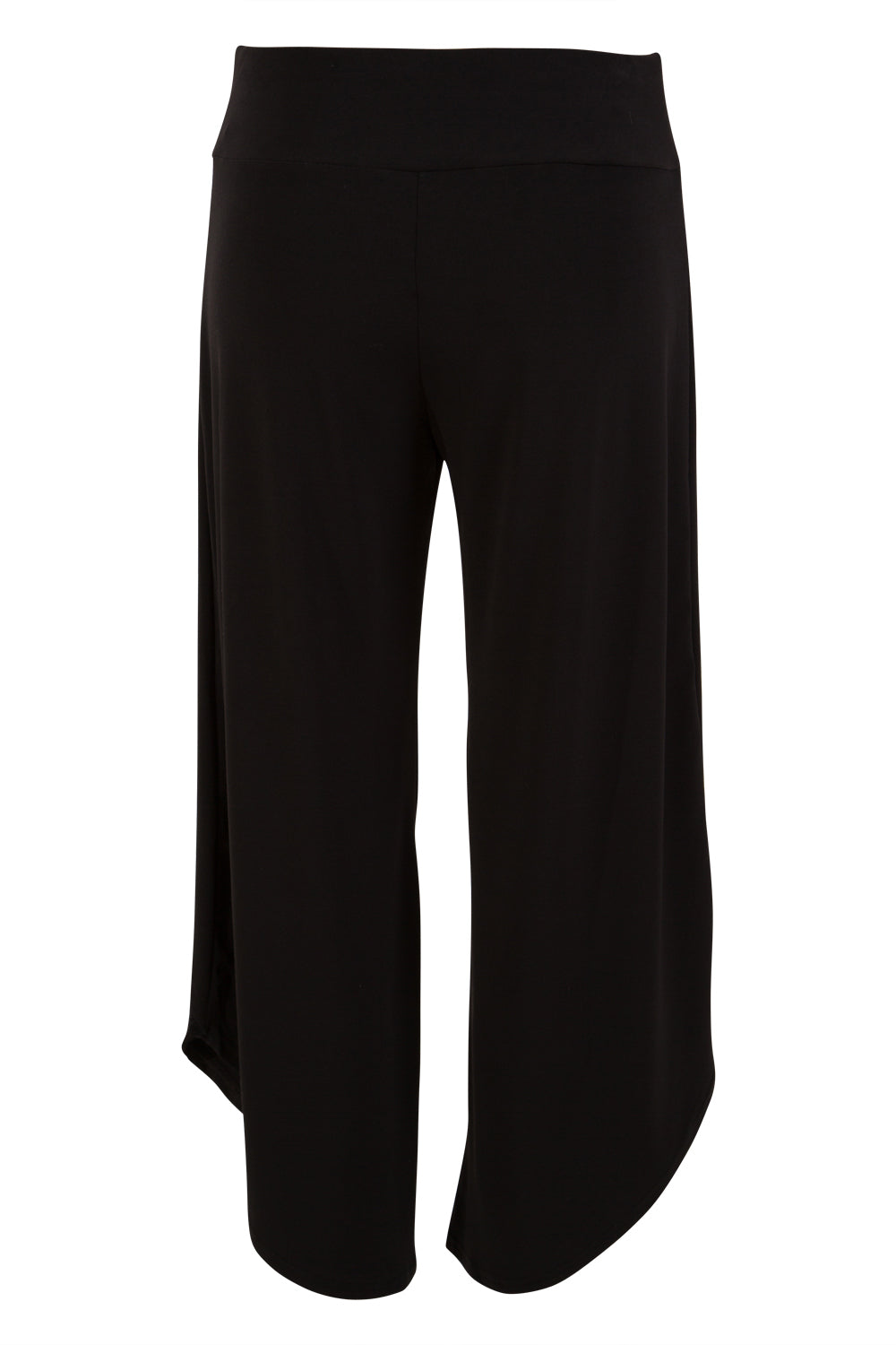 Product shot of The Cross Over Pant in colour Black (Black), from the back