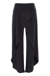 Product shot of The Cross Over Pant in colour Graphite (Grey), from the front