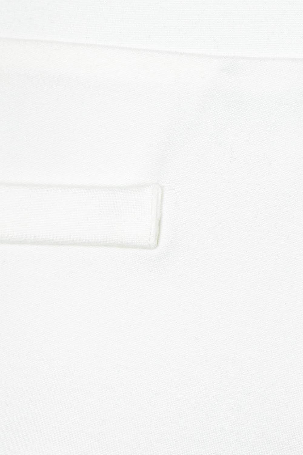 Product shot of The Wide Leg Ponte Pant in colour Pearl (White), detail