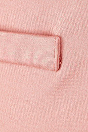 Product shot of The Wide Leg Ponte Pant in colour Rose (Pink), detail