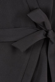 Product shot of The Kimono Top in colour Black (Black), detail
