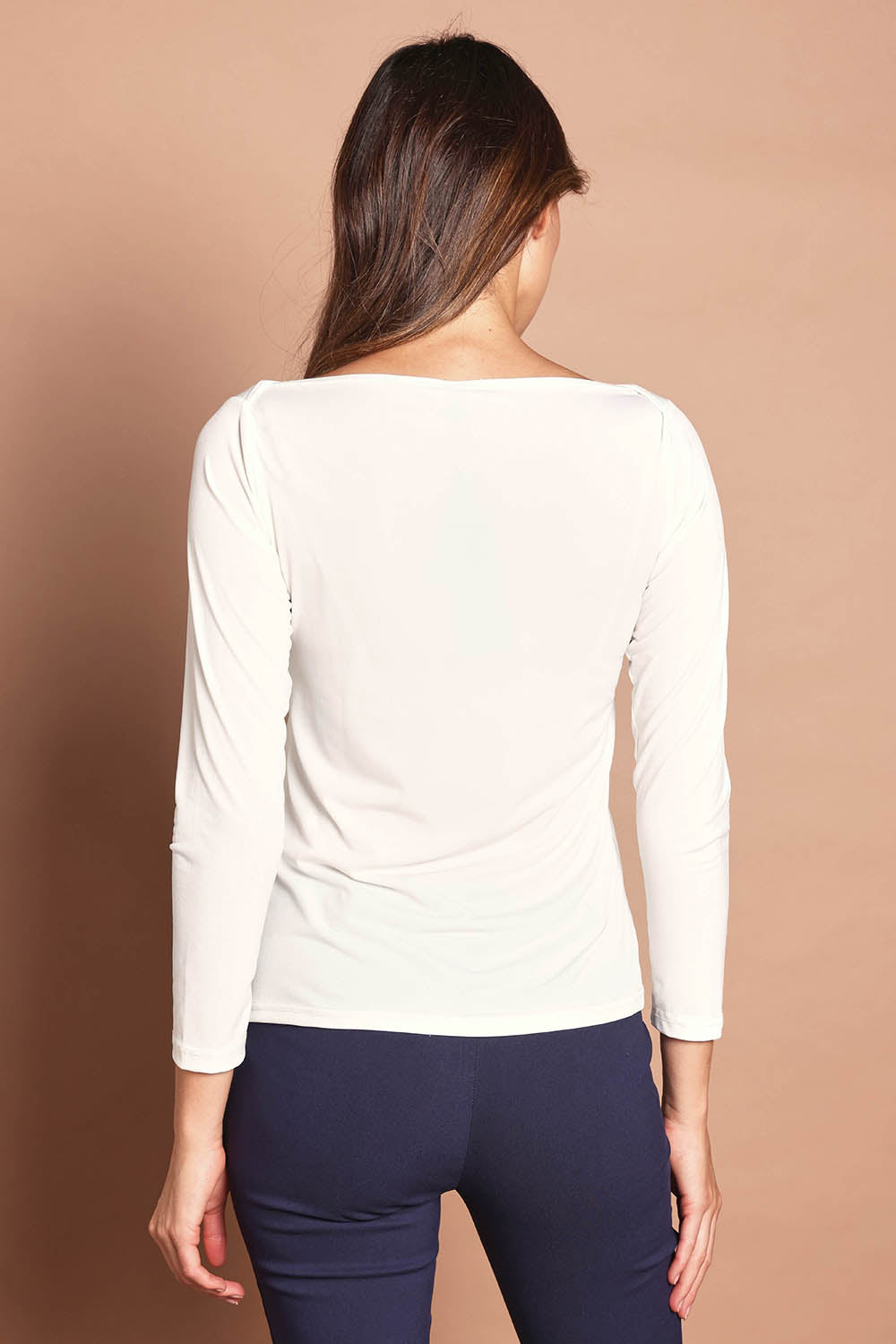 The Boat Neck Top - Ivory