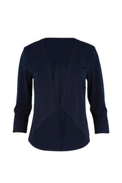 Product shot of the The Modern Shrug – Navy in colour Navy, from the front