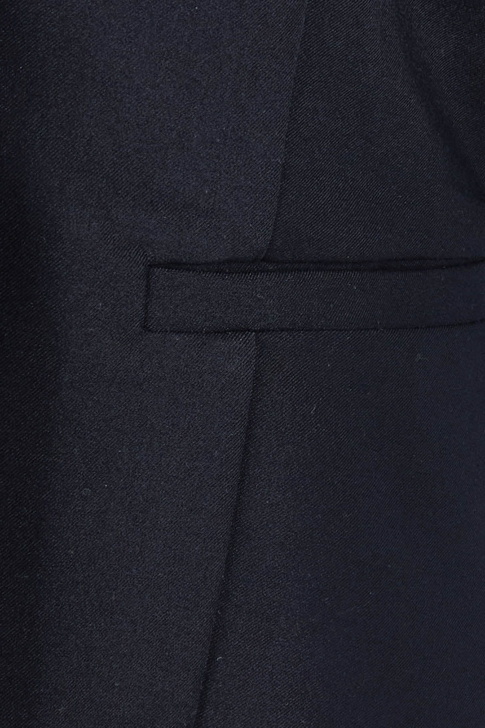 Product shot of The Contrast Inner Cuff Blazer in colour Ink (Blue), detail