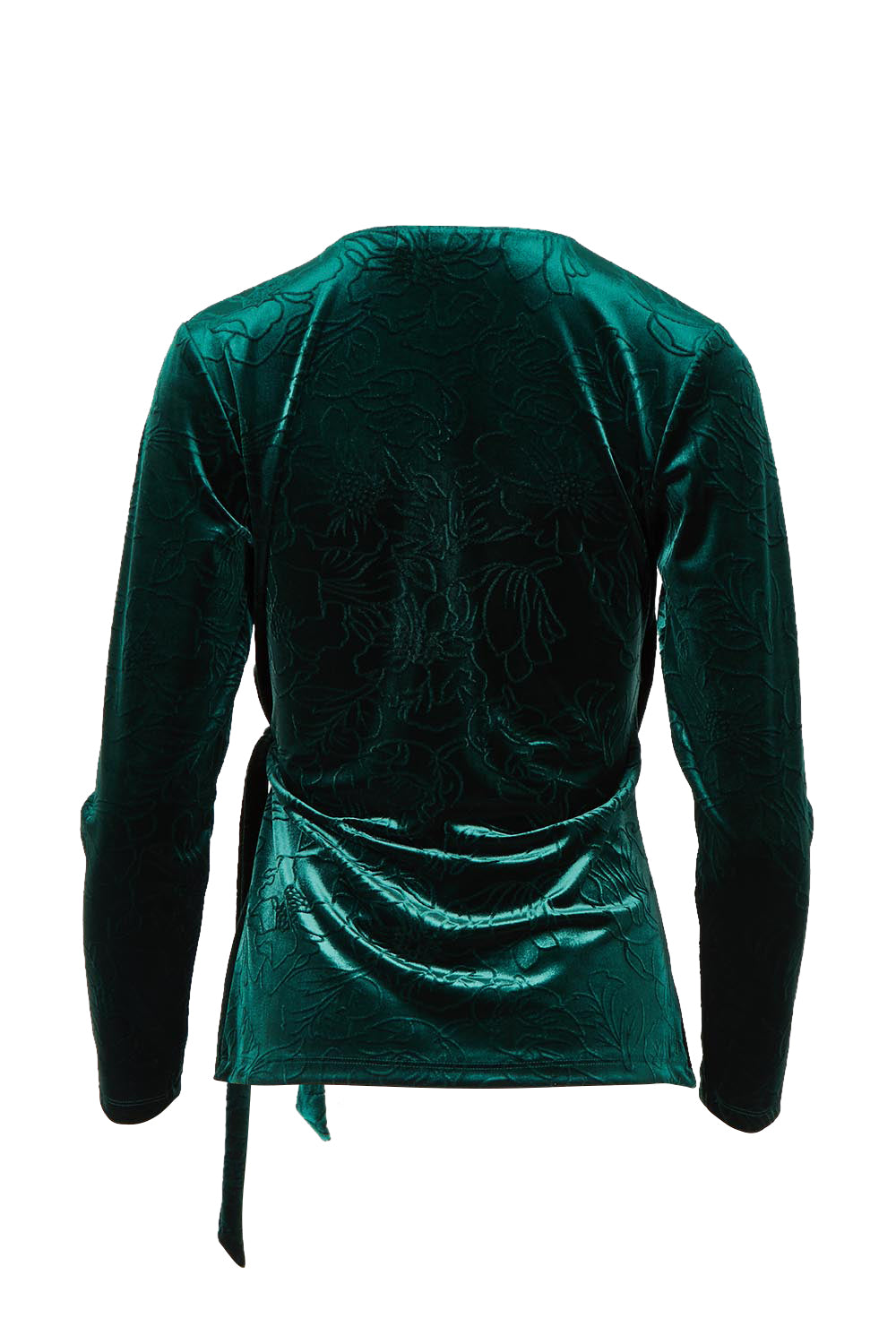 The Embossed Velvet Side Ring Detail Top – Bottlegrn