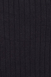 Product shot of The Ribbed Knit Skirt in colour Black (Black), detail