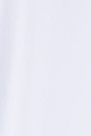 Product shot of The Asymmetrical Neckline Top in colour White (White), detail