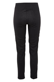 Product shot of The Stretch Tapered Pull On Pant in colour Black (Black), from the back